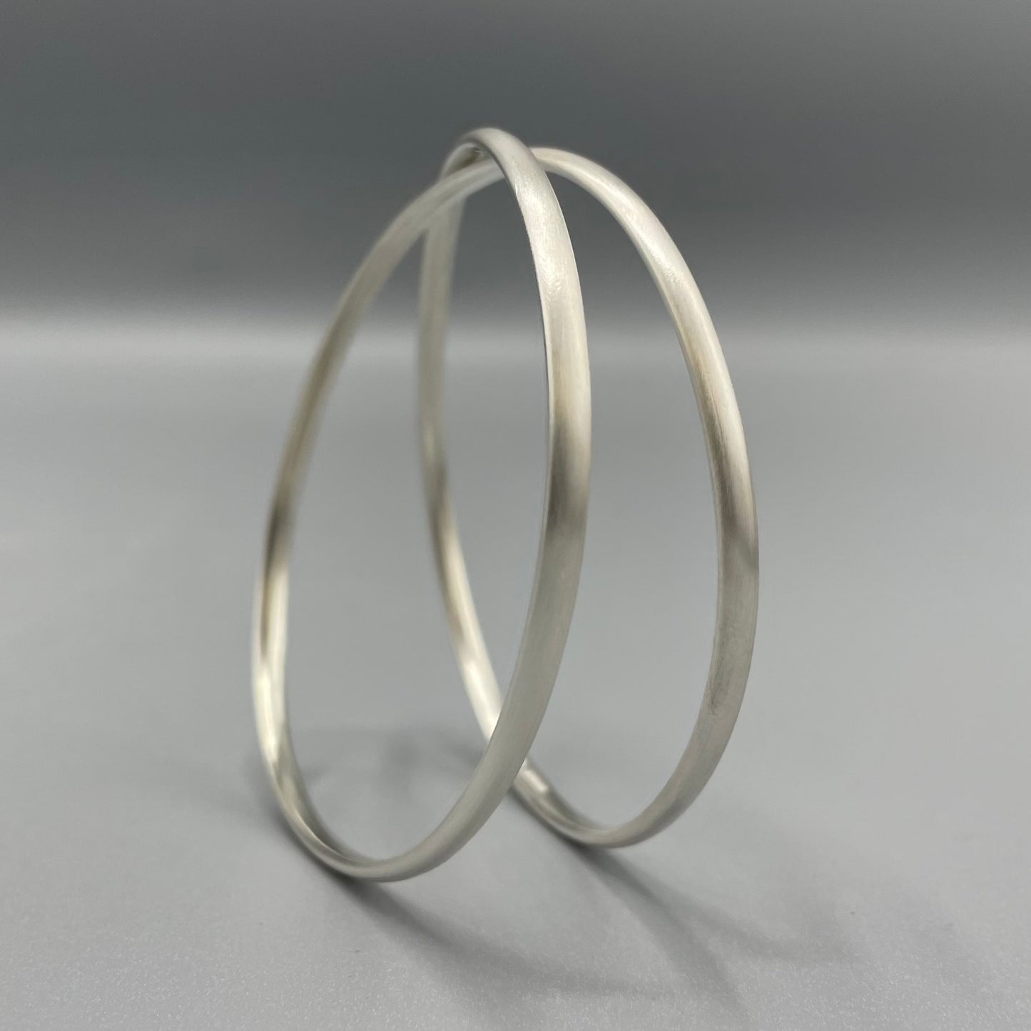 Silver 'Crossover' Bangle - Sarah McCallum