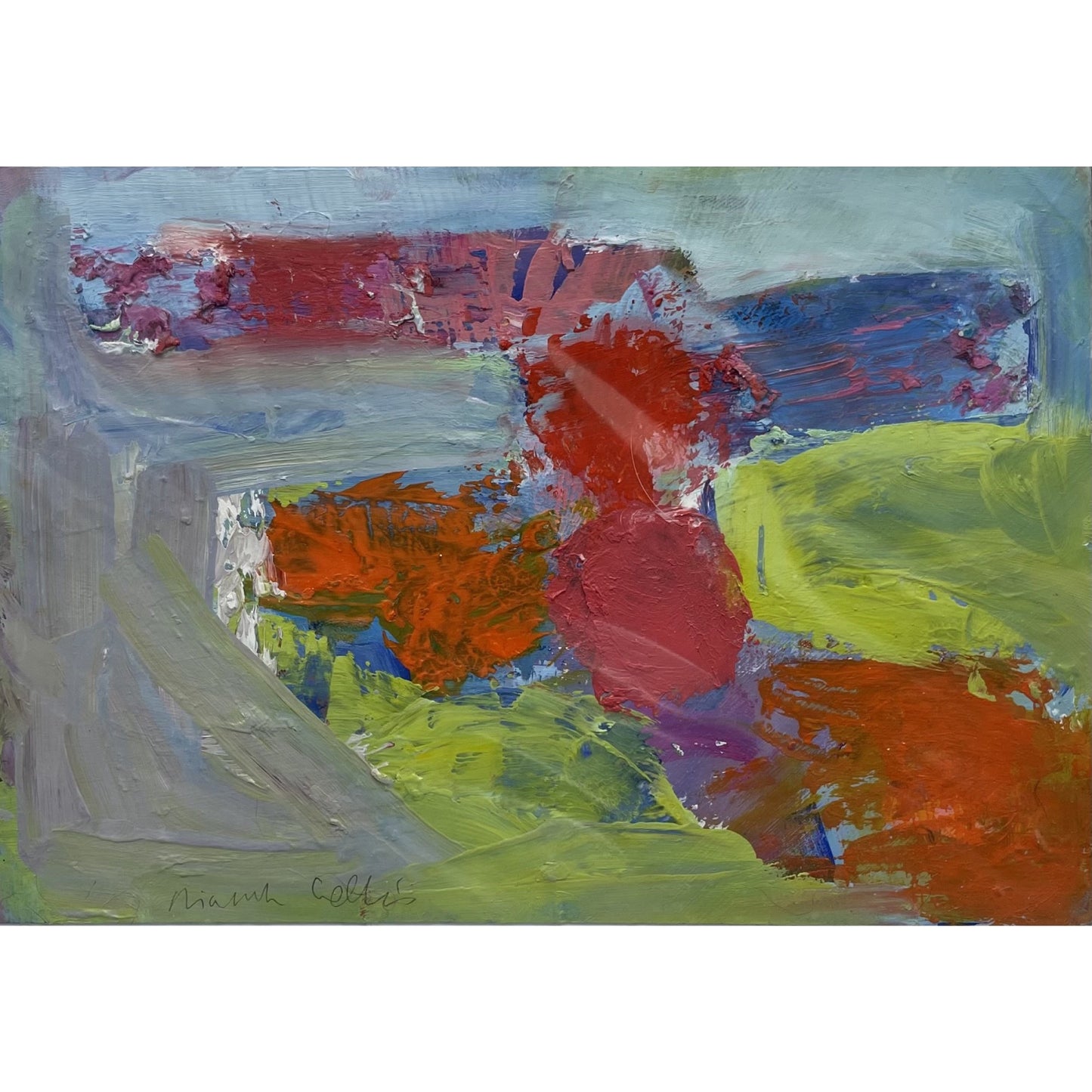 Niamh Collins - Small Abstract Painting on Paper: 2