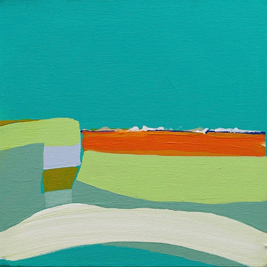 Angie Kenber - And Far Out The Surf 25 cm X 25 cm (Unframed)