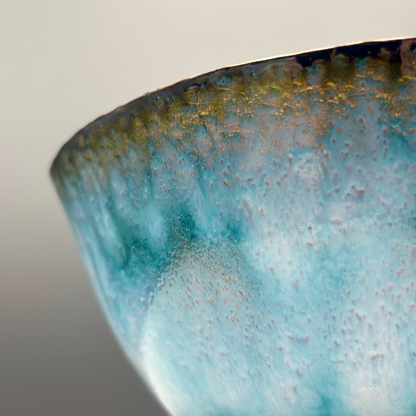 Cruan – Marino Enamelled Copper Bowl (Soft White II)