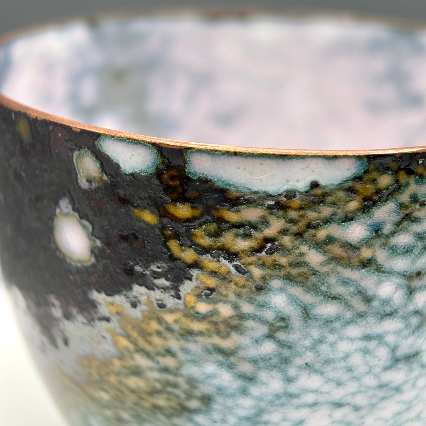 Cruan – Fairview Enamelled Copper Bowl (Soft White)