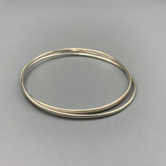 Silver interlinked Bangles - Sarah McCallum