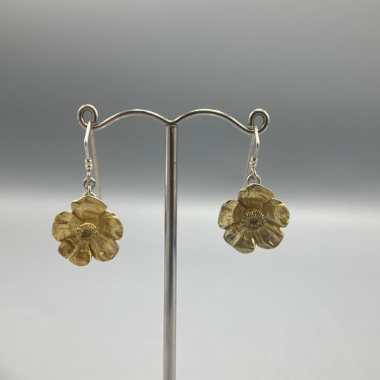 Tim Blades - Gold Plated Buttercup Short Drops