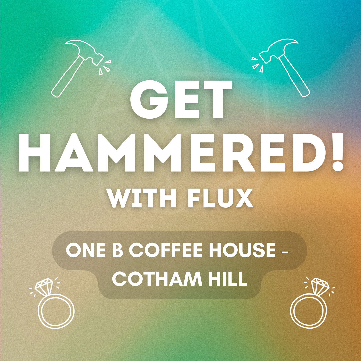 GET HAMMERED! - Textured Ring Making Workshop with Wine (Flux at One B Cotham Hill)