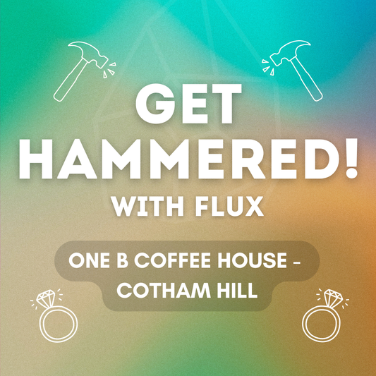 GET HAMMERED! - Textured Ring Making Workshop with Wine (Flux at One B Cotham Hill)