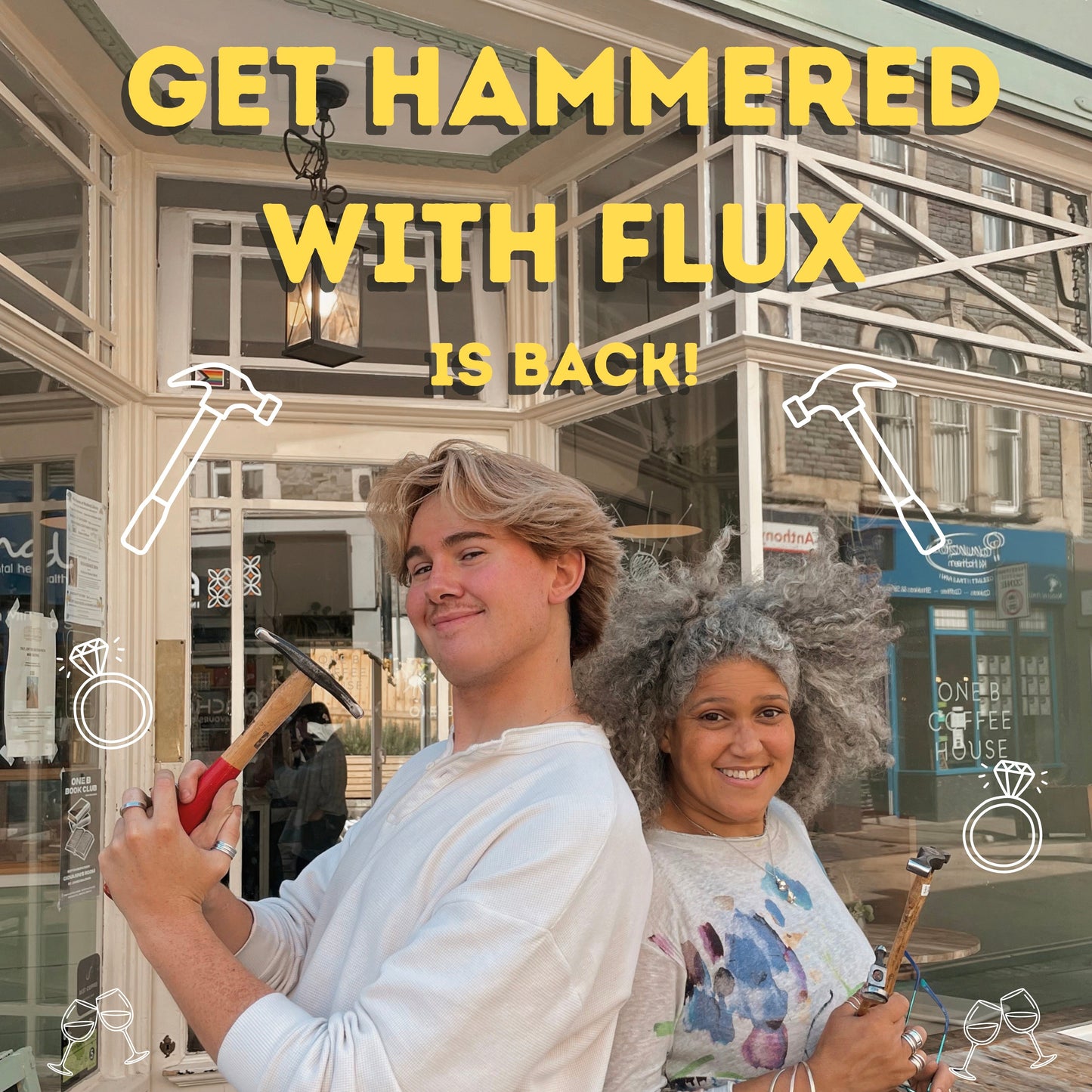 GET HAMMERED! - Textured Ring Making Workshop with Wine (Flux at One B Cotham Hill)