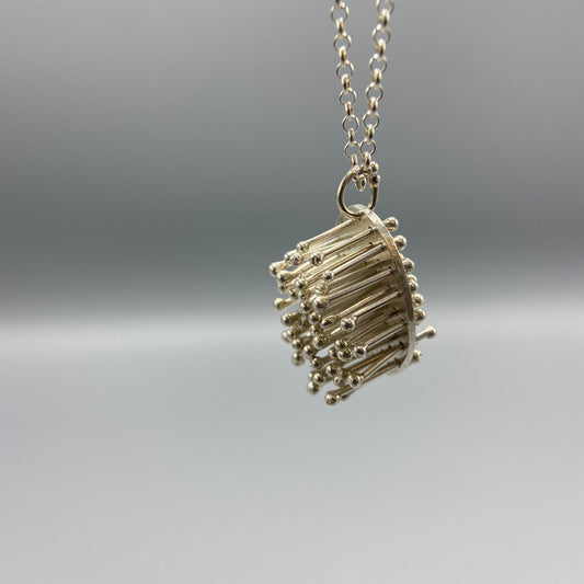 Emma McGilchrist - Large Moss Pendant - Silver