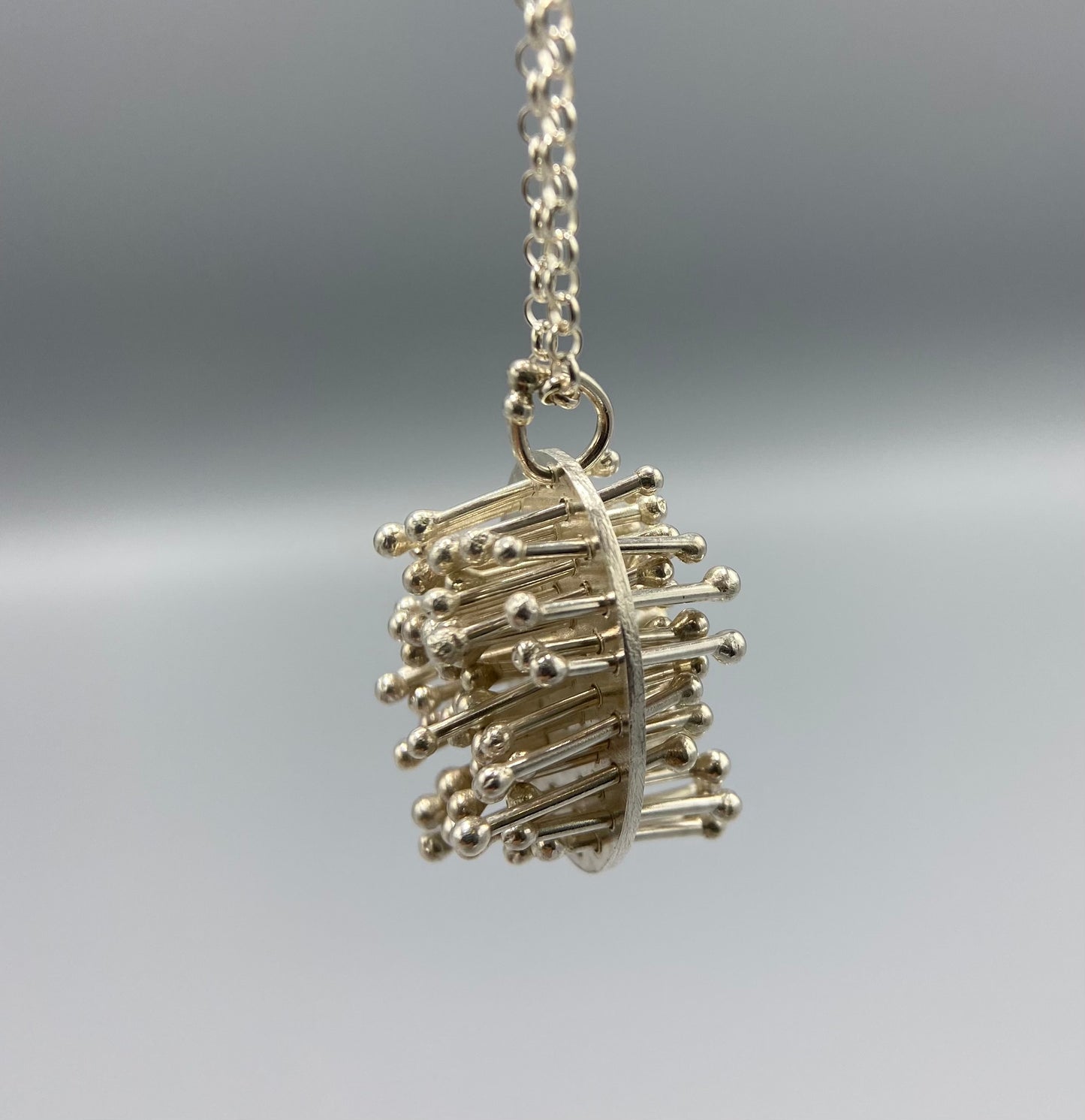 Emma McGilchrist - Large Moss Pendant - Silver