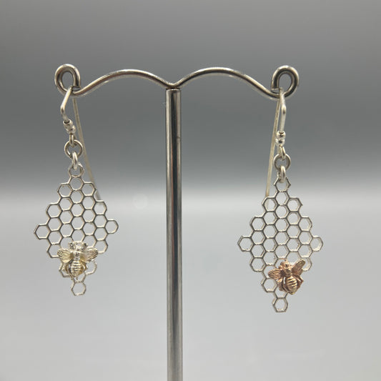 Tim Blades - Honeycomb Drop Earrings