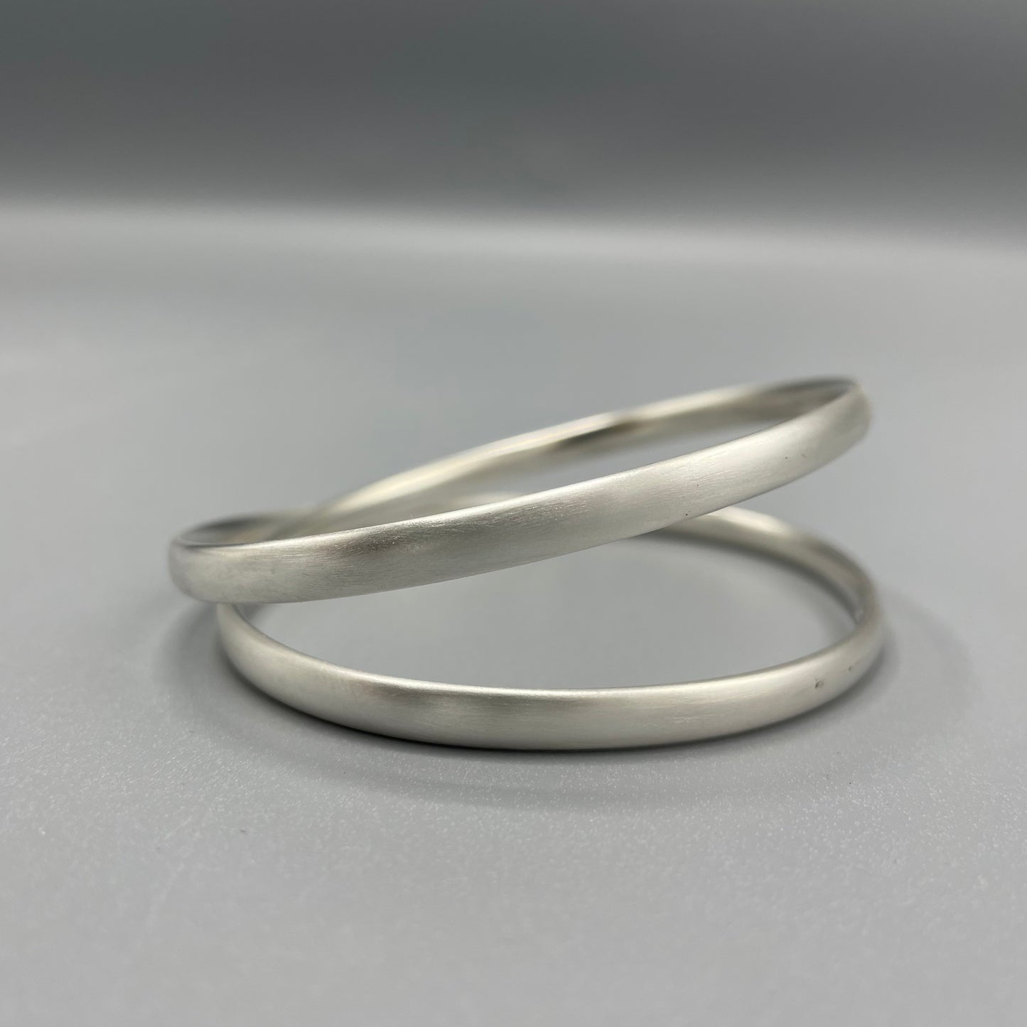 Silver 'Crossover' Bangle - Sarah McCallum