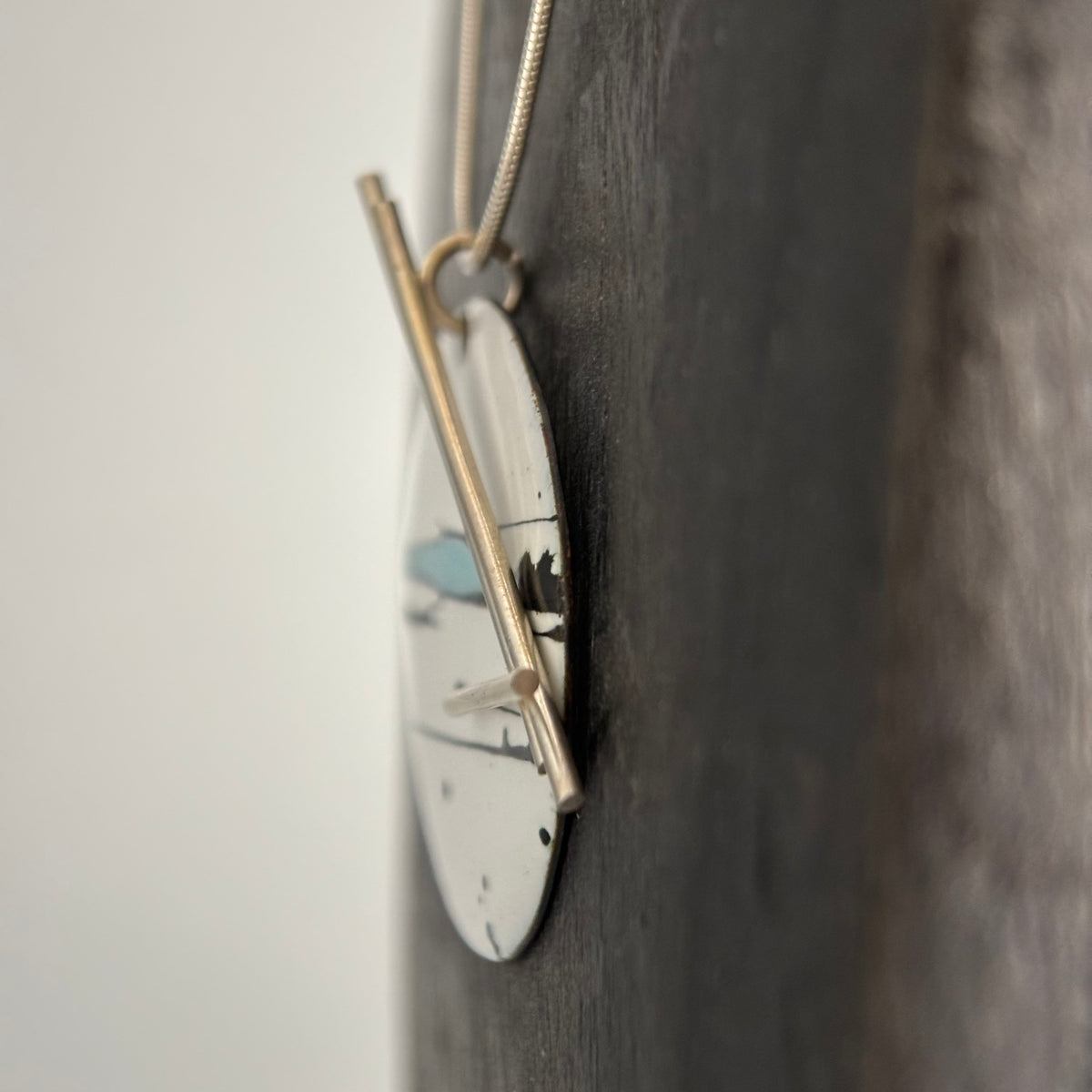 Judit Patkos – Blue Splash! Enamel Pendant Necklace