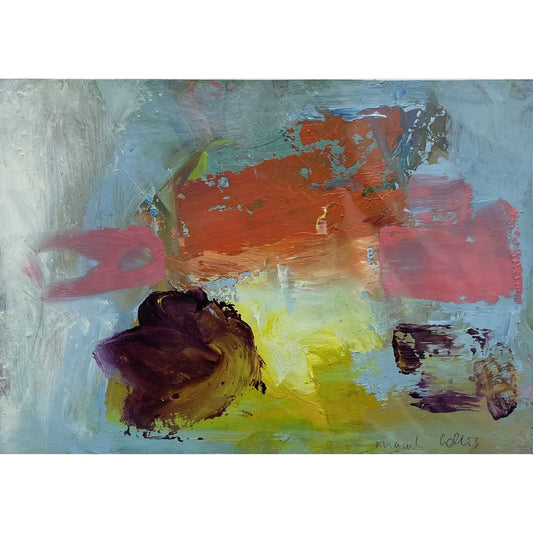 Niamh Collins - Small Abstract Painting on Paper: 3