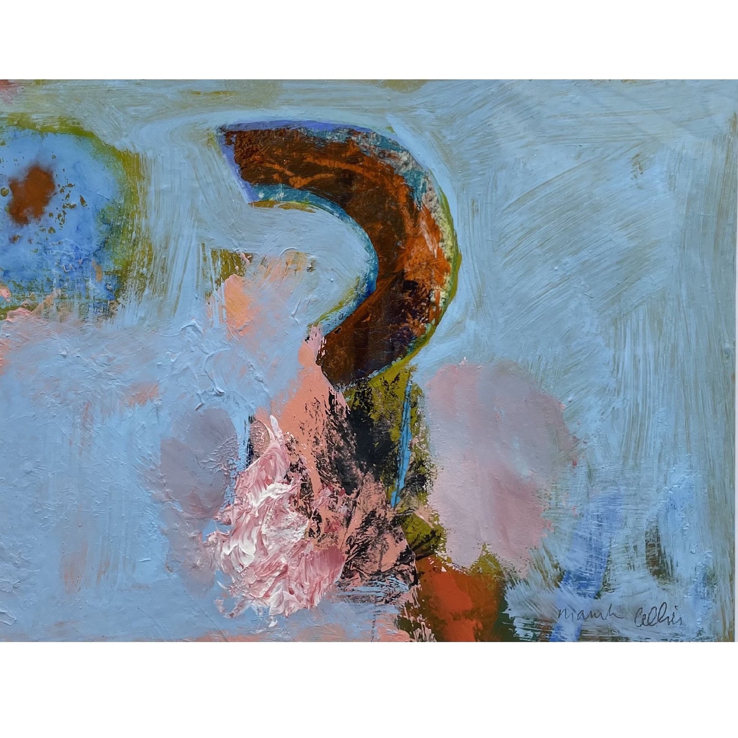 Niamh Collins - Small Abstract Painting on Paper: 5