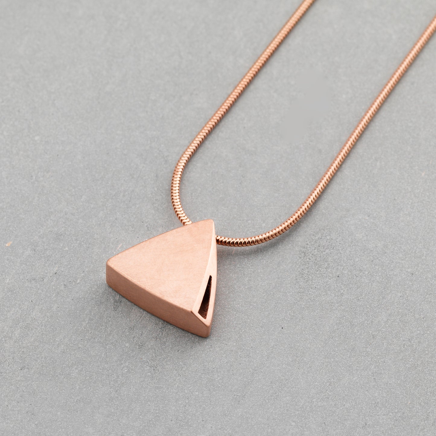 Sheng Zhang - Curved Curves Triangle Pendant Necklace